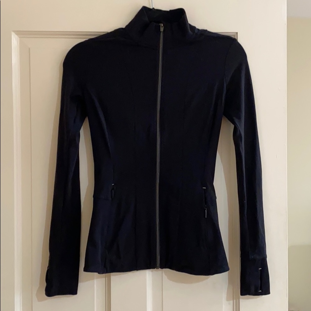 Athleta Black Zip Up